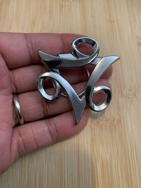 Vintage Jeri-Lou Scarf Clip silver